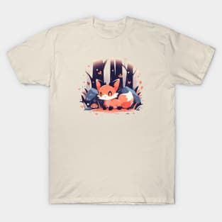 A cute little fox in the forest T-Shirt